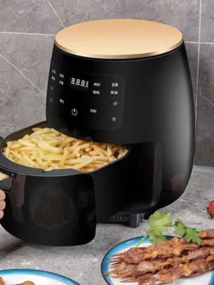 4.5L Non-fried Electric Fryer Air Fryer Multifunctional Air Fryer LCD Large Capacity Frying Machine Chicken Fries Machine