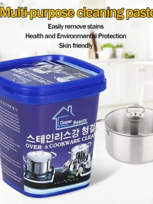 Multi-Purpose Cleaning Paste Steel Cleaner Home Kitchen Stains Cleaning Hot Products Popular Choice Gifts For Friends And Family 2